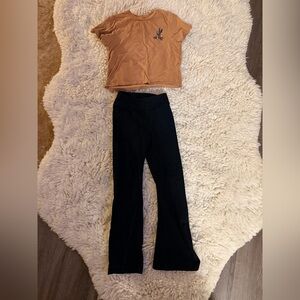 Volcom Tan and Black Kids Matching Set